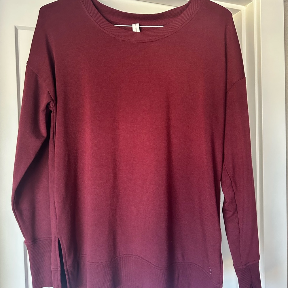 Burgundy‎ Long Sleeve Sweatshirt